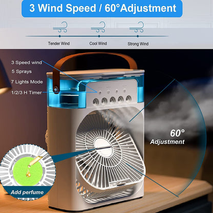 Imported Mini Air Cooler and Conditioner Fan - Mini Mist Fan - Portable Air Cooler and Conditioner
